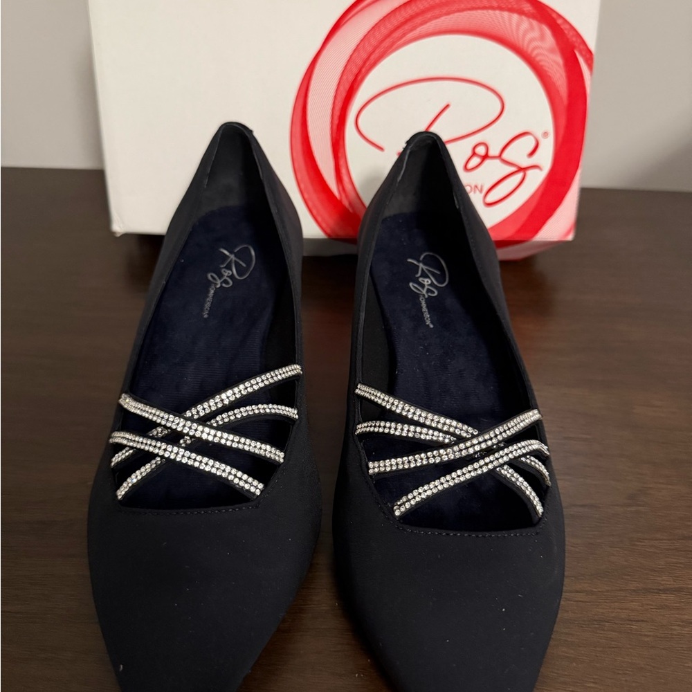 Ros Hommerson Black Microtouch Dress Shoe - Size 10WW